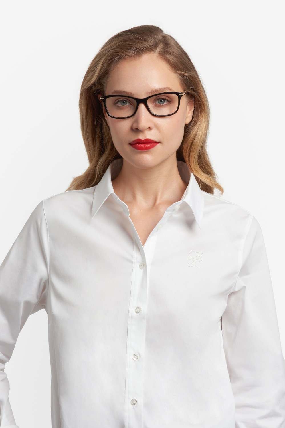 Eyeglasses Carolina Herrera Her 0352 110224 807 color black shape cat eye 