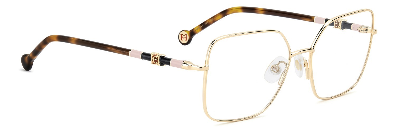 Occhiali da vista Carolina Herrera Her 0354 110225 000 colore rose gold forma quadrato 