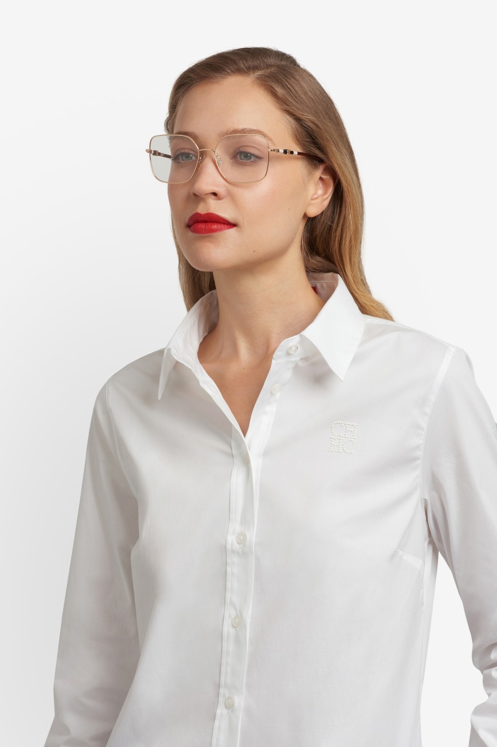 Occhiali da vista Carolina Herrera Her 0354 110225 000 colore rose gold forma quadrato 
