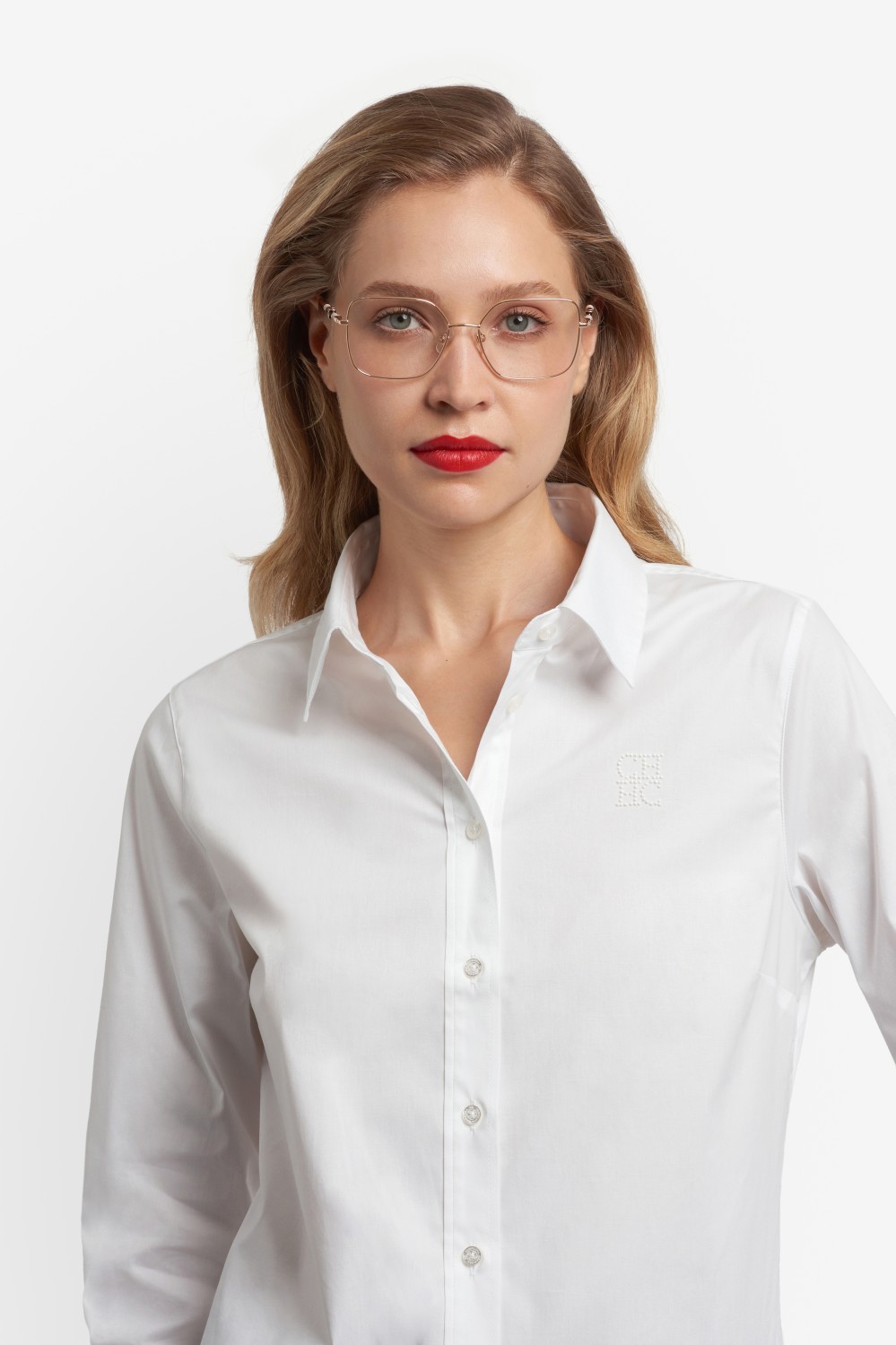 Occhiali da vista Carolina Herrera Her 0354 110225 000 colore rose gold forma quadrato 