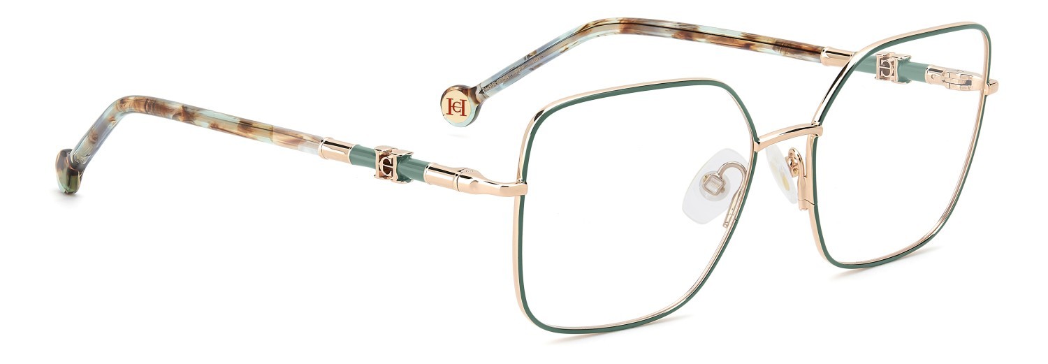 Occhiali da vista Carolina Herrera Her 0354 110225 PEF colore gold green forma quadrato 