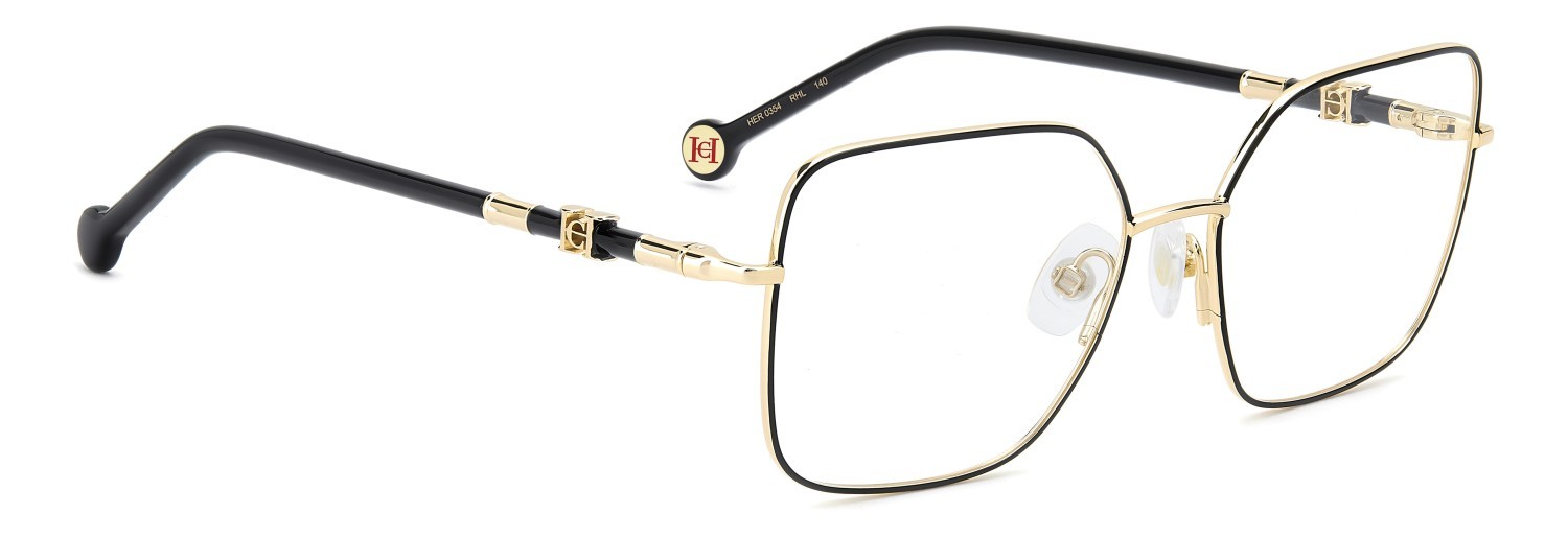 Occhiali da vista Carolina Herrera Her 0354 110225 RHL colore gold black 2 forma quadrato 