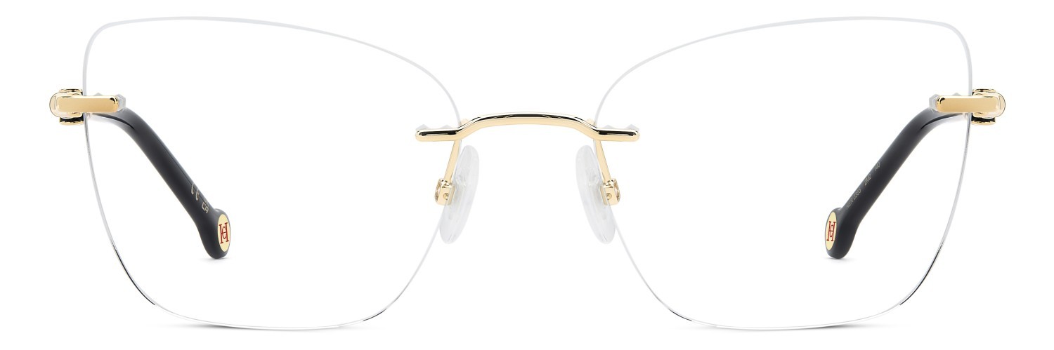 Eyeglasses Carolina Herrera Her 0355 110226 2M2 color black gold shape butterfly 