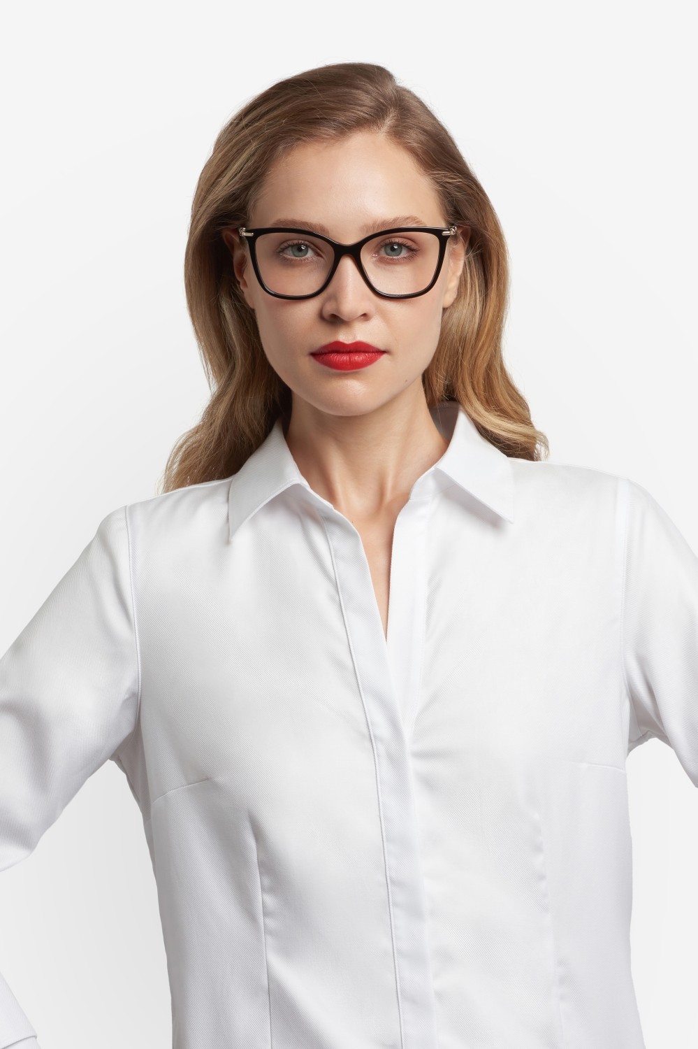 Eyeglasses Carolina Herrera Her 0353 110230 807 color black shape cat eye 