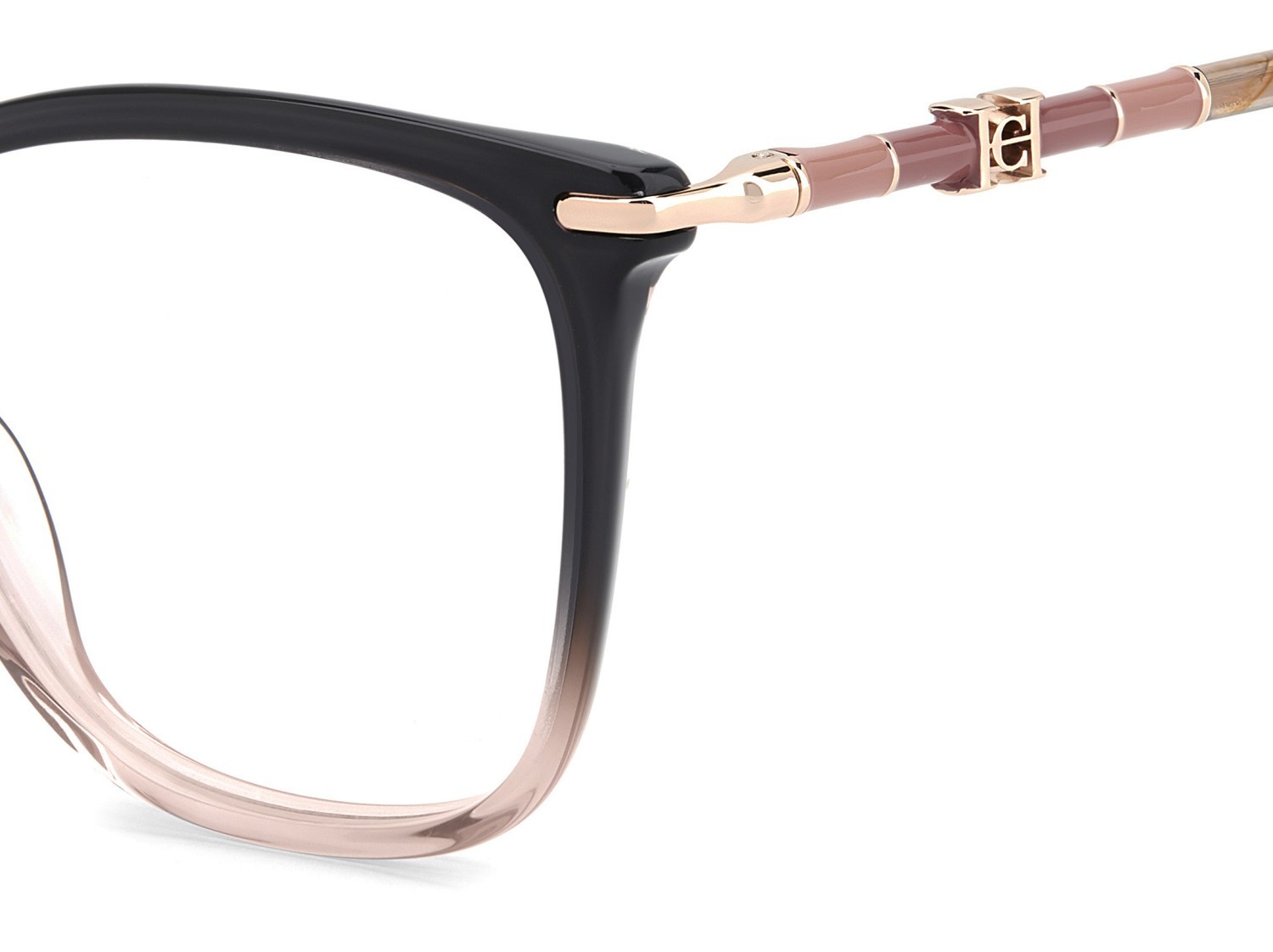 Eyeglasses Carolina Herrera Her 0353 110230 9E1 color black shaded coral shape cat eye 