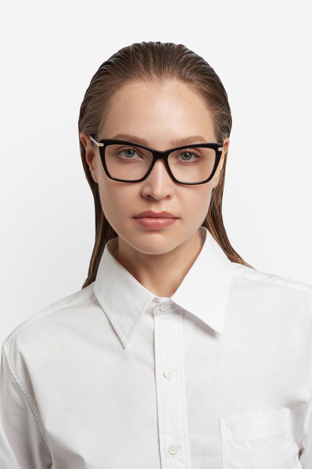 Occhiali da vista Marc Jacobs 871 110231 08A colore black grey forma cat eye 