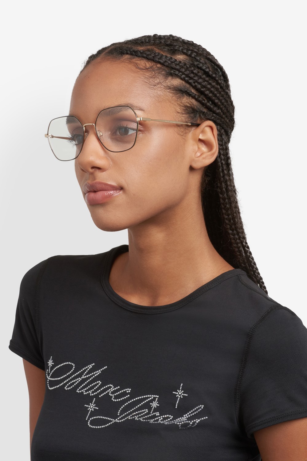 Occhiali da vista Marc Jacobs 866 110232 RHL colore gold black 2 forma rotondo 