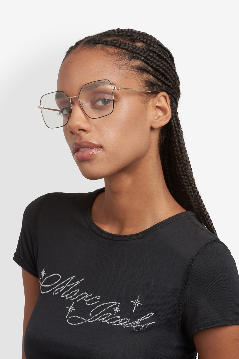 Occhiali da vista Marc Jacobs 867 110233 RHL colore gold black 2 forma quadrato 