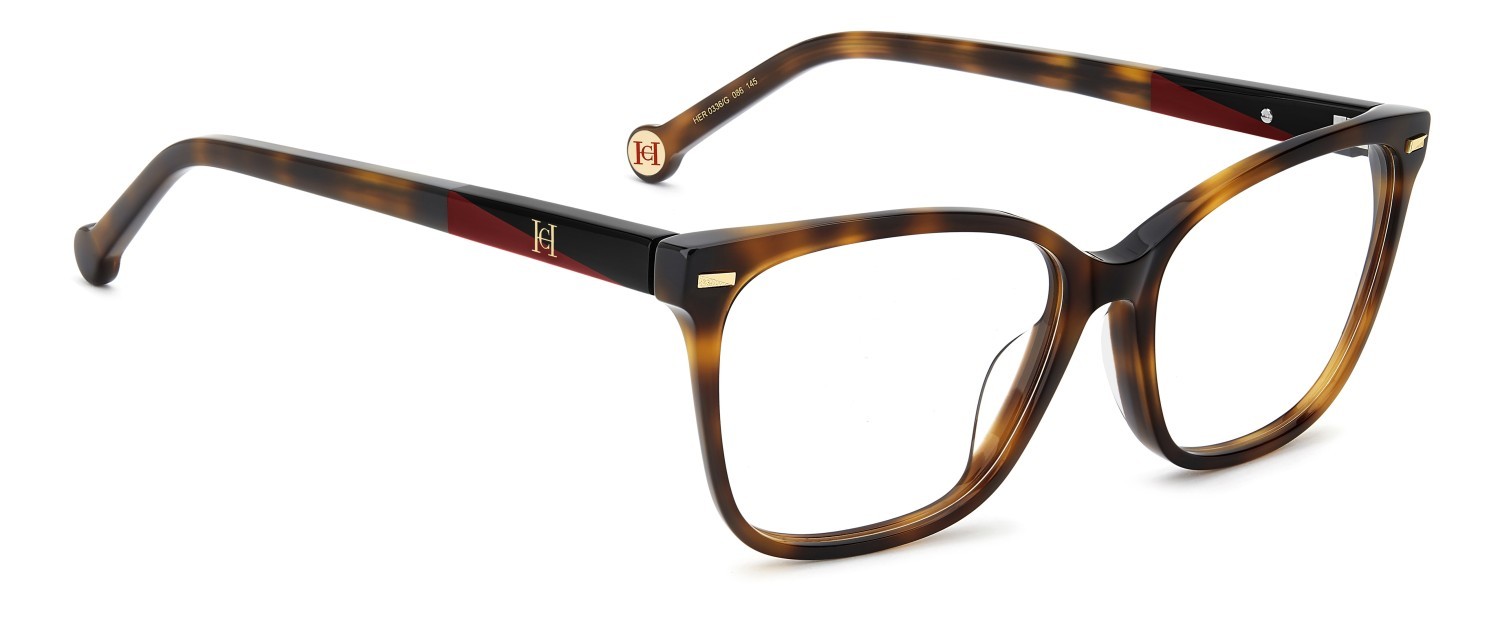 Occhiali da vista Carolina Herrera Her 0336/G 110236 086 colore havana forma cat eye 
