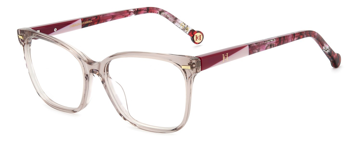 Occhiali da vista Carolina Herrera Her 0336/G 110236 35J colore pink forma cat eye 