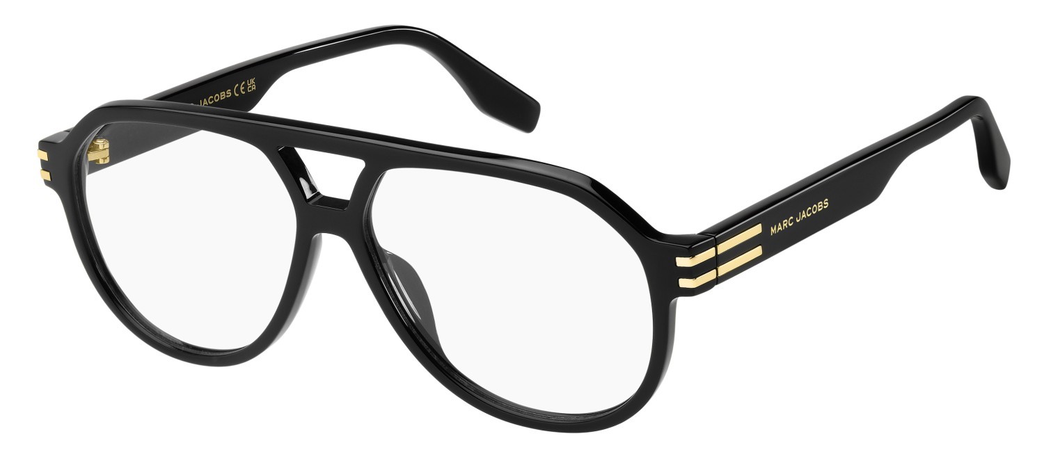 Occhiali da vista Marc Jacobs 880 110243 2M2 colore black gold forma aviator 