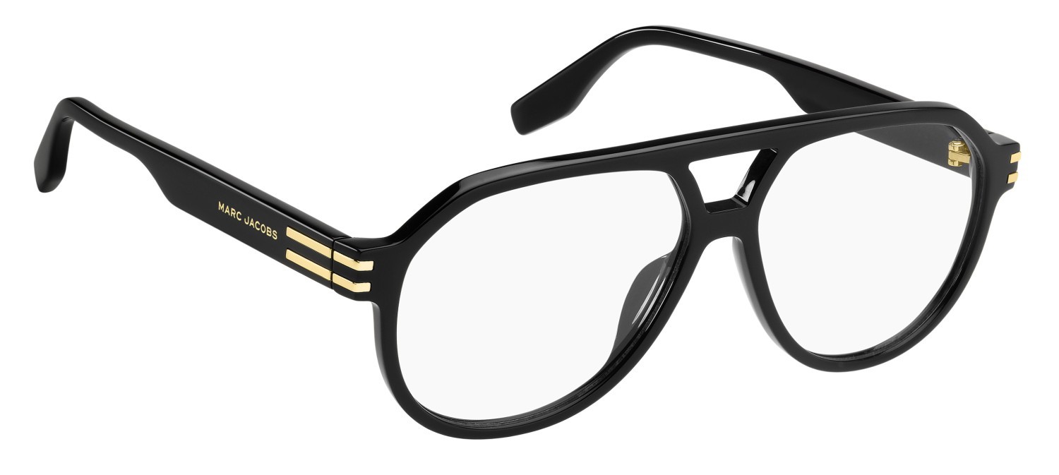 Occhiali da vista Marc Jacobs 880 110243 2M2 colore black gold forma aviator 