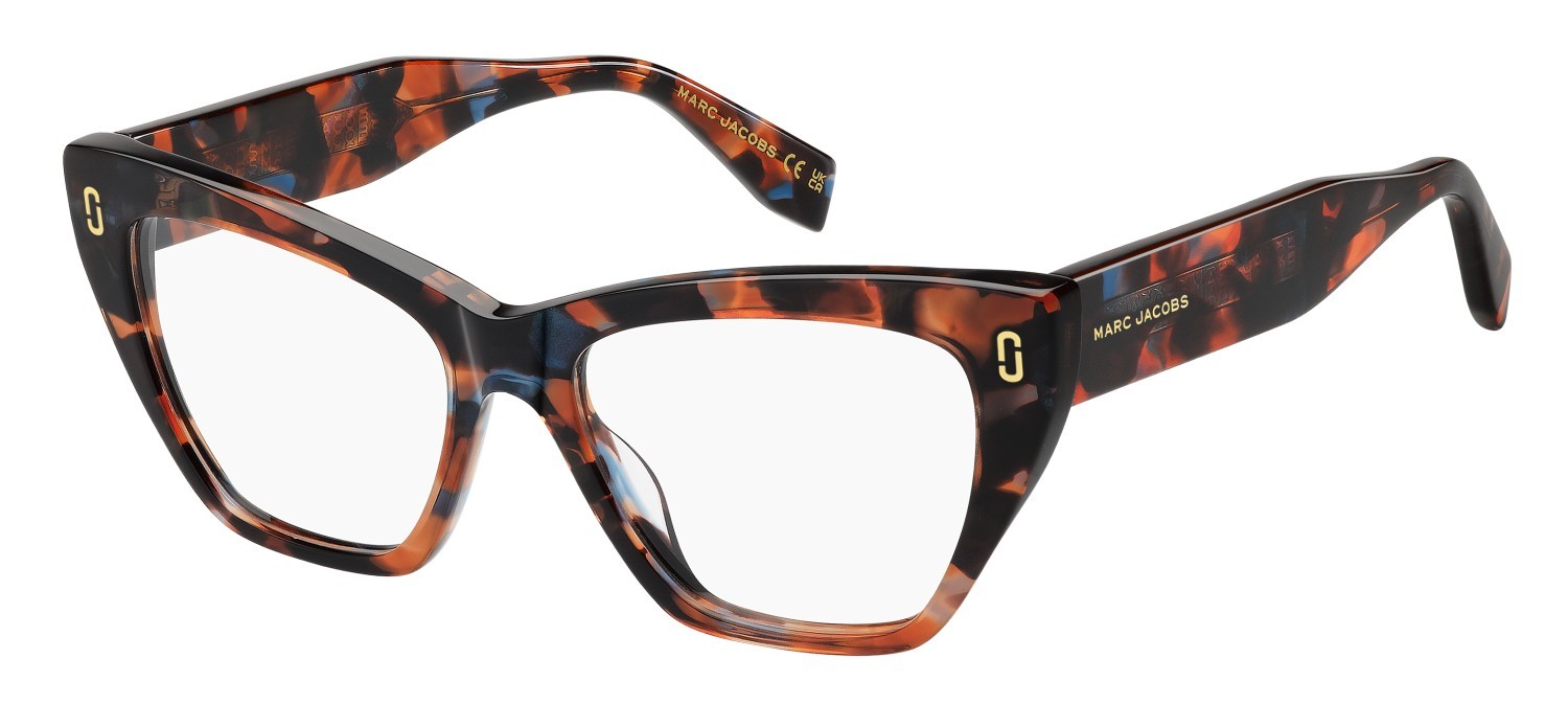 Occhiali da vista Marc Jacobs Mj 1129 110246 X8Q colore brown blue havana forma cat eye 