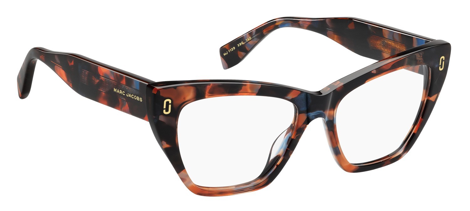 Occhiali da vista Marc Jacobs Mj 1129 110246 X8Q colore brown blue havana forma cat eye 