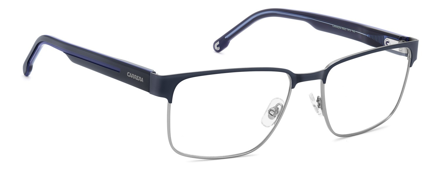 Eyeglasses Carrera 8923 110265 9T9 color matte ruthenium blue shape rectangle 