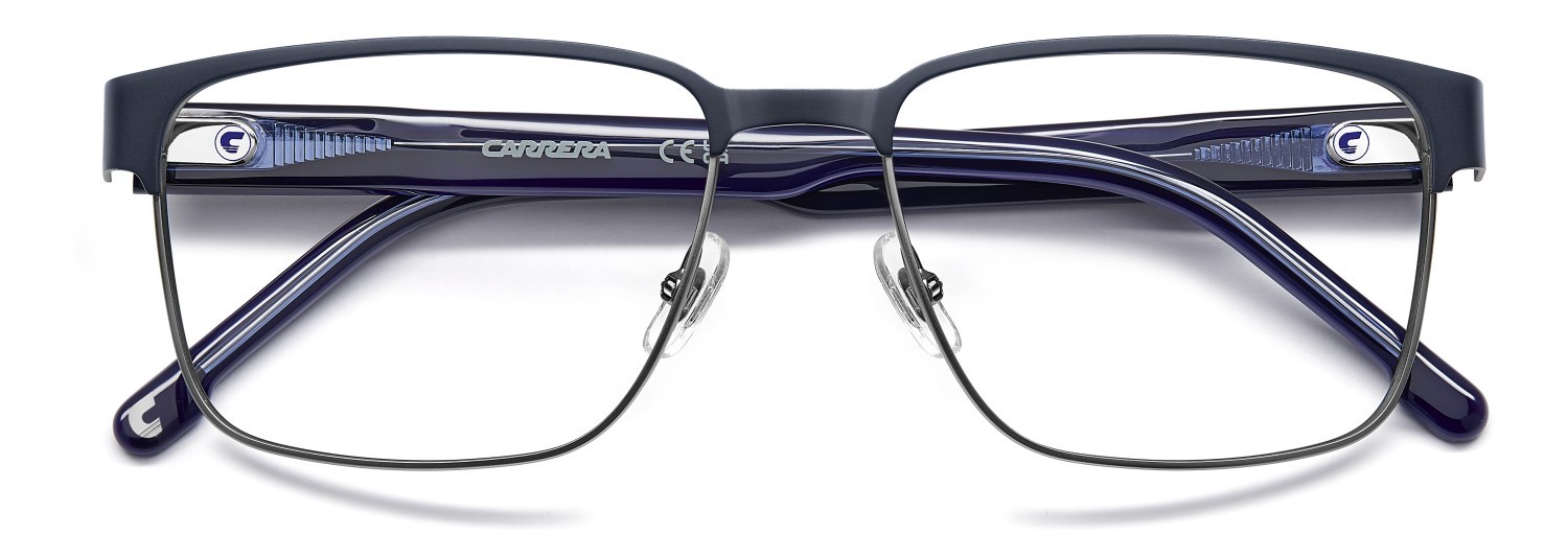 Eyeglasses Carrera 8923 110265 9T9 color matte ruthenium blue shape rectangle 