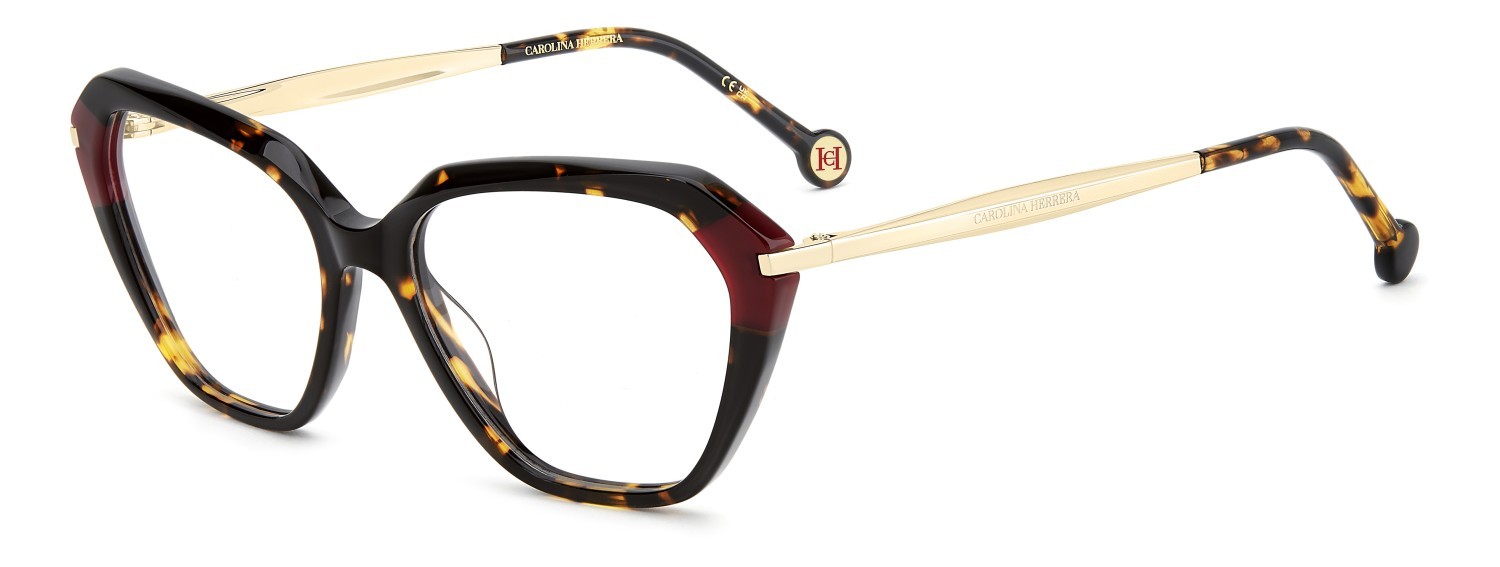 Occhiali da vista Carolina Herrera Her 0349 110275 086 colore havana forma cat eye 