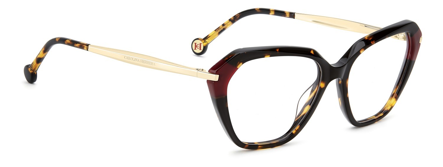 Occhiali da vista Carolina Herrera Her 0349 110275 086 colore havana forma cat eye 