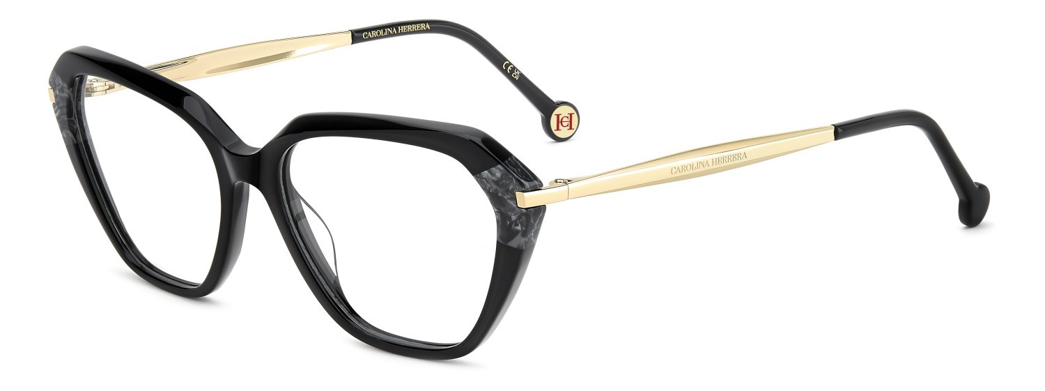 Occhiali da vista Carolina Herrera Her 0349 110275 807 colore black forma cat eye 