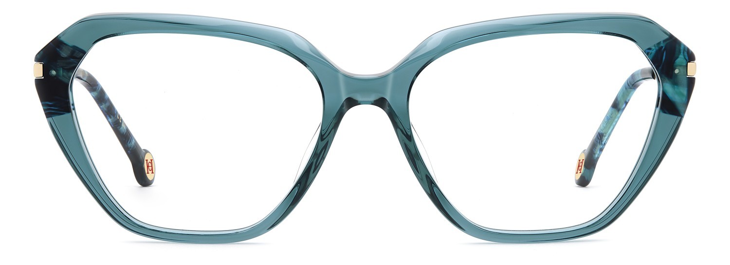 Occhiali da vista Carolina Herrera Her 0349 110275 ZI9 colore teal forma cat eye 
