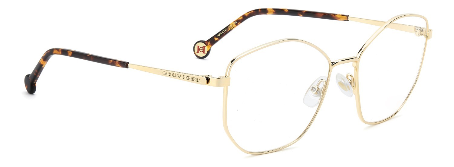 Occhiali da vista Carolina Herrera Her 0345 110278 000 colore rose gold forma quadrato 