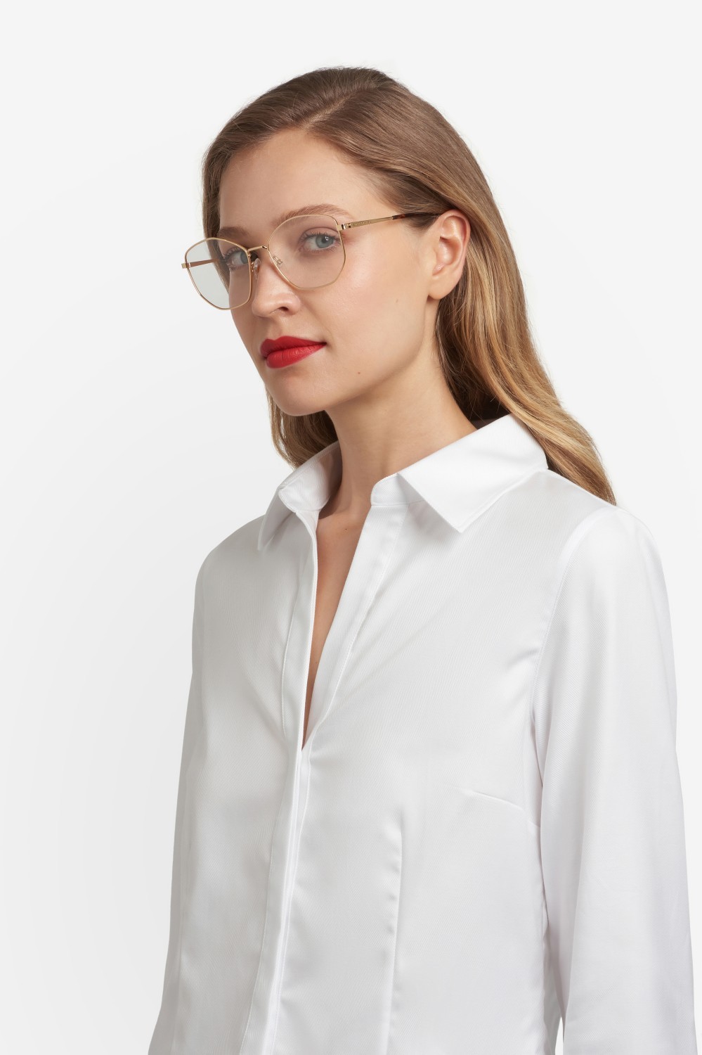 Occhiali da vista Carolina Herrera Her 0345 110278 000 colore rose gold forma quadrato 