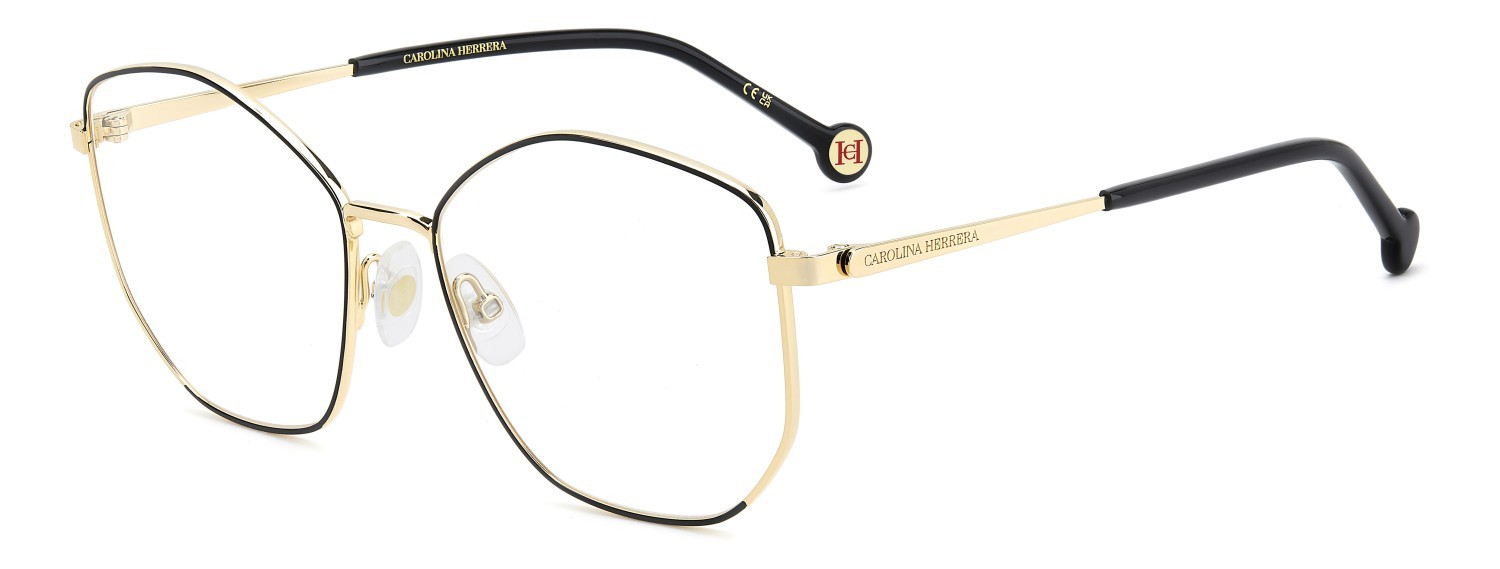 Occhiali da vista Carolina Herrera Her 0345 110278 RHL colore gold black 2 forma quadrato 