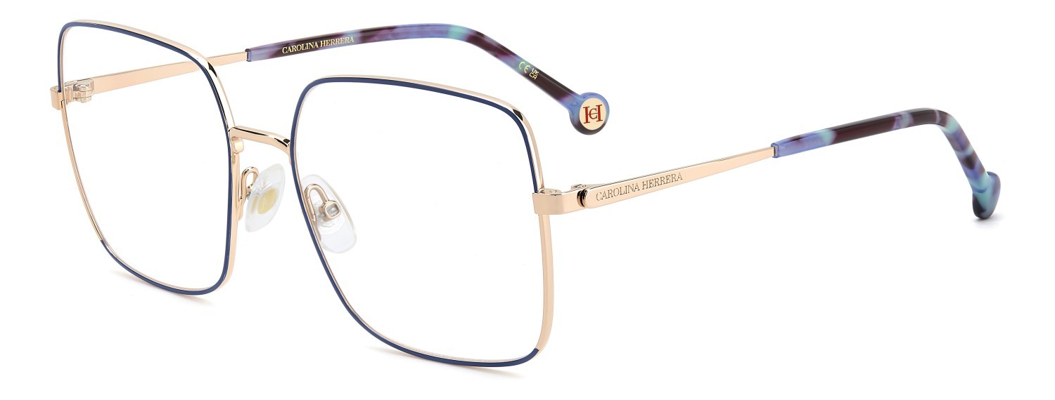 Occhiali da vista Carolina Herrera Her 0346 110279 LKS colore gold blue forma quadrato 