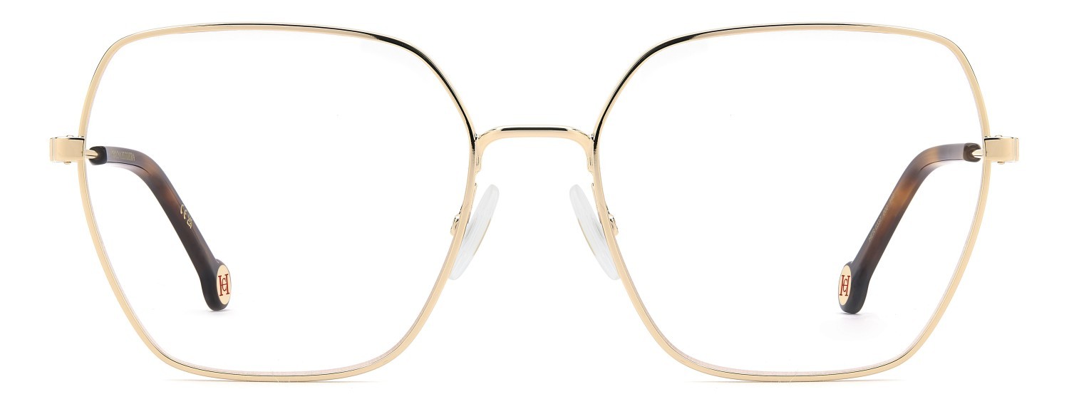 Eyeglasses Carolina Herrera Her 0337 110282 000 color rose gold shape square 
