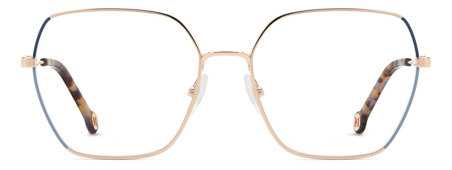 Brillen Carolina Herrera Her 0337 110282 LKS farbe gold blue form quadratisch 