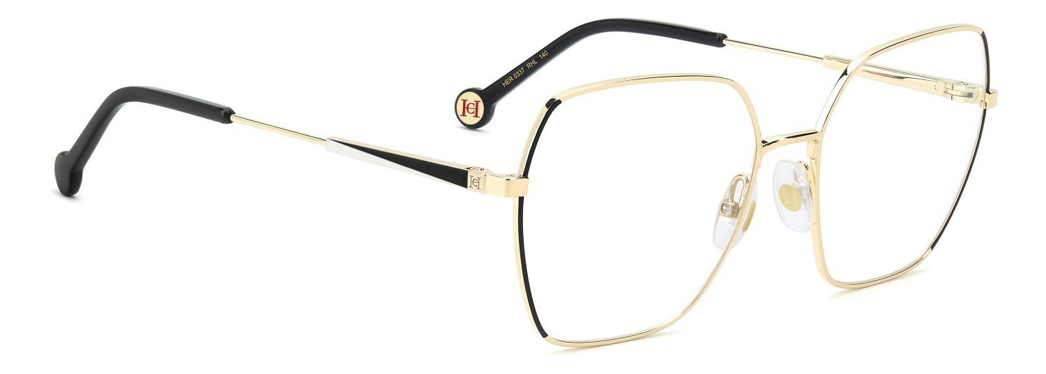 Occhiali da vista Carolina Herrera Her 0337 110282 RHL colore gold black 2 forma quadrato 