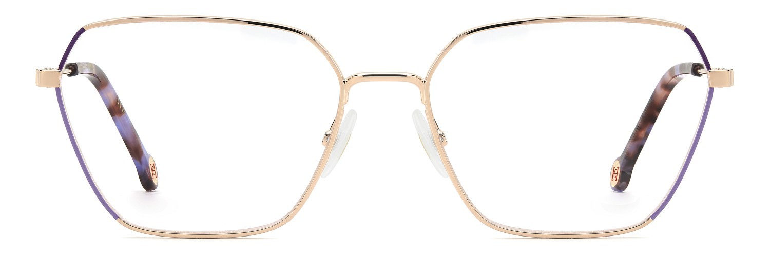 Eyeglasses Carolina Herrera Her 0338 110283 HZJ color gold lilac shape rectangle 