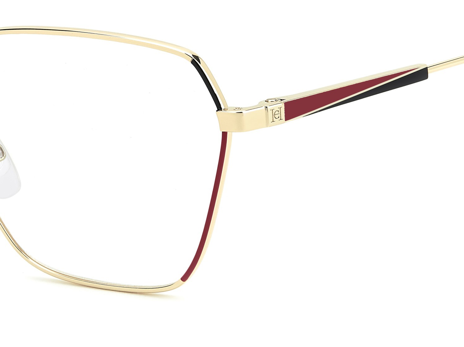 Occhiali da vista Carolina Herrera Her 0338 110283 Y11 colore gold red forma rettangolare 