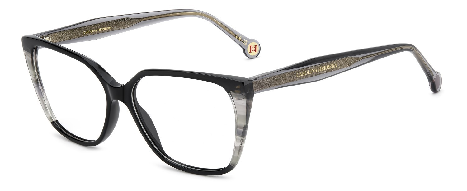 Occhiali da vista Carolina Herrera Her 0341 110284 807 colore black forma cat eye 