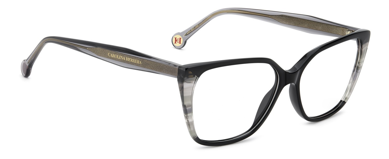 Occhiali da vista Carolina Herrera Her 0341 110284 807 colore black forma cat eye 