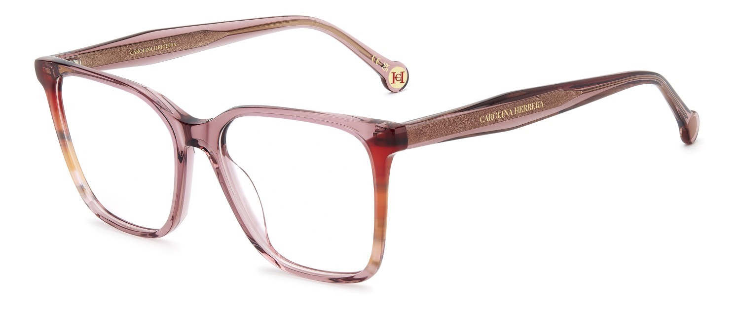 Occhiali da vista Carolina Herrera Her 0342 110285 35J colore pink forma quadrato 