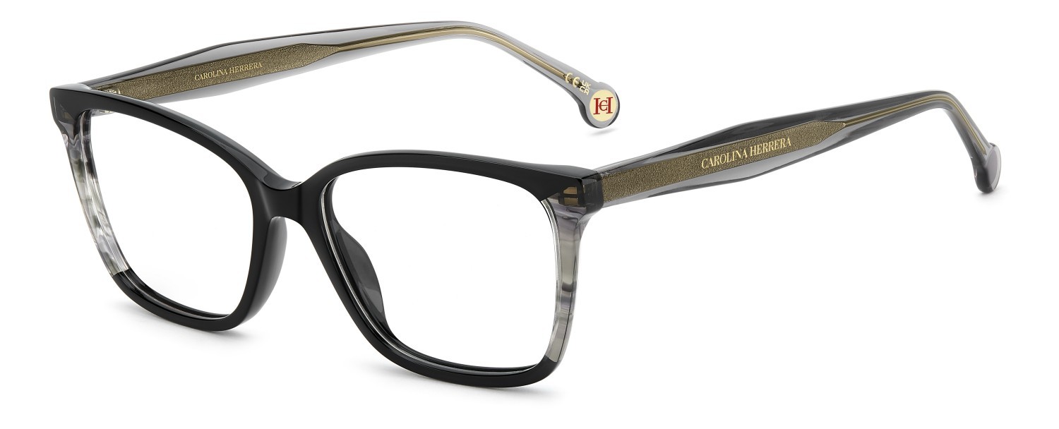 Occhiali da vista Carolina Herrera Her 0343 110287 807 colore black forma rettangolare 