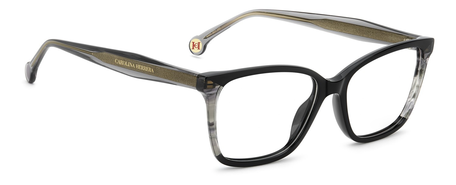 Occhiali da vista Carolina Herrera Her 0343 110287 807 colore black forma rettangolare 