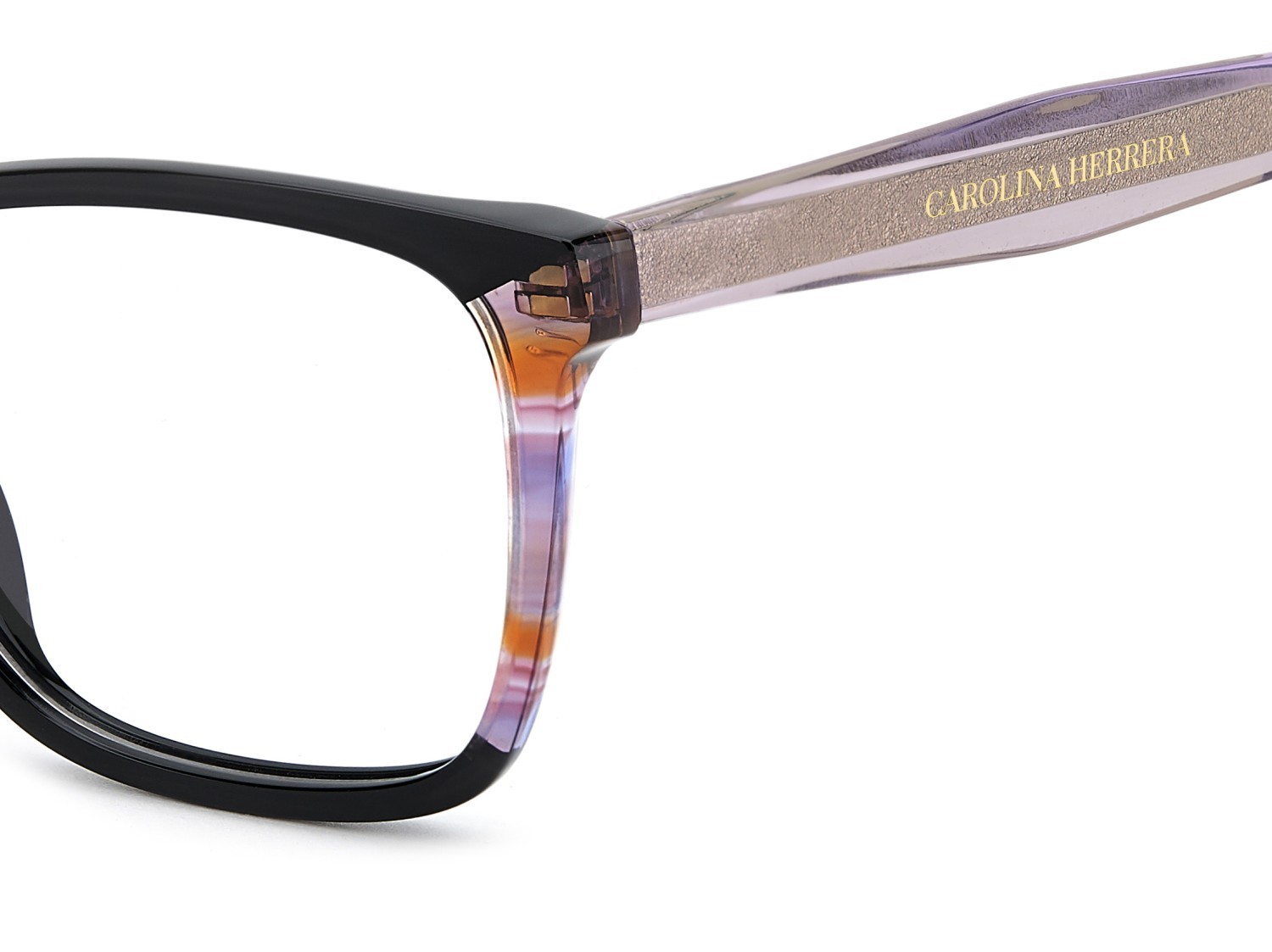 Eyeglasses Carolina Herrera Her 0343 110287 SDK color black multicolor shape rectangle 