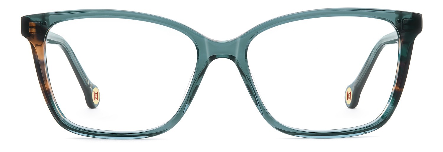 Occhiali da vista Carolina Herrera Her 0343 110287 ZI9 colore teal forma rettangolare 