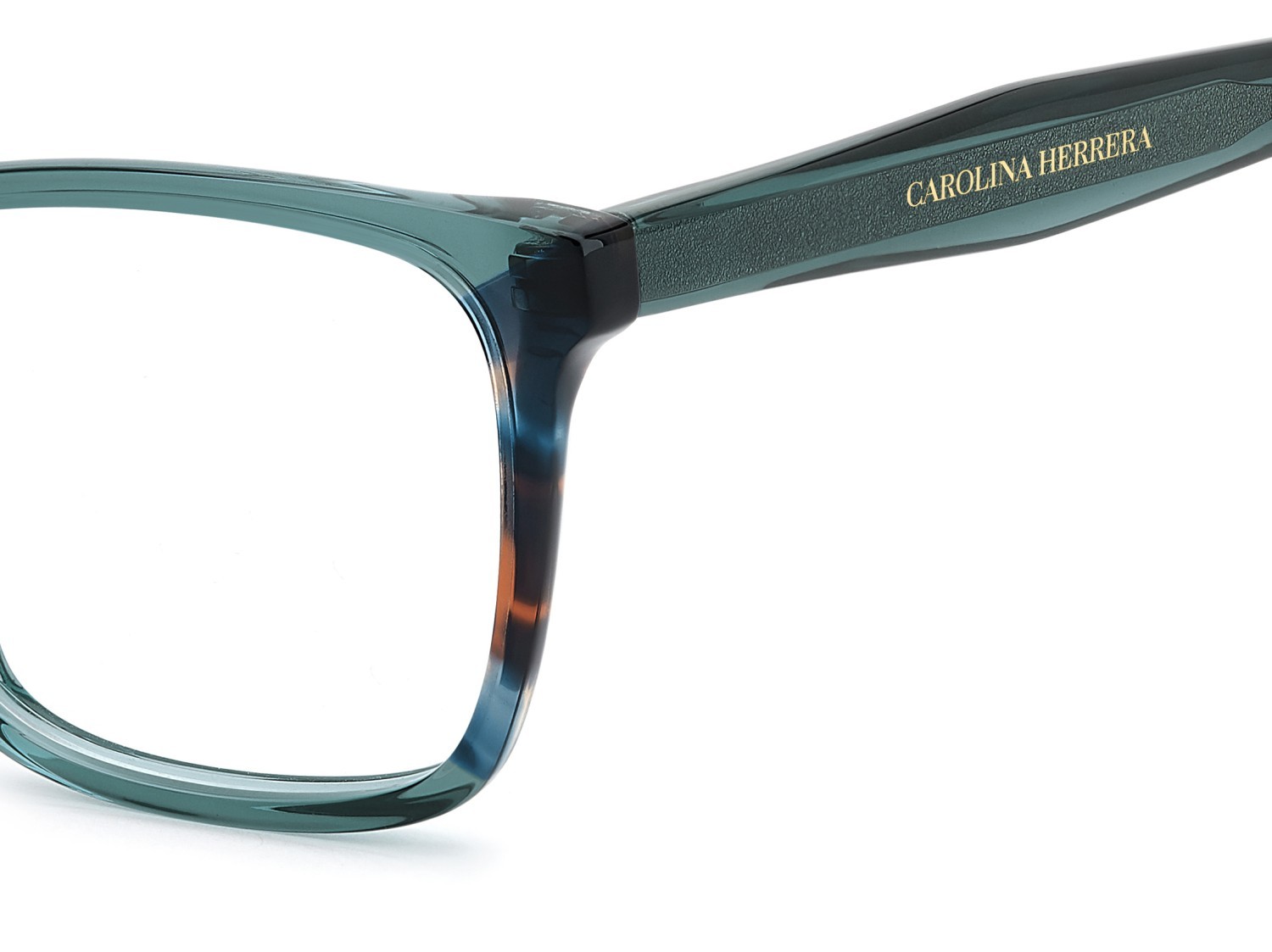Occhiali da vista Carolina Herrera Her 0343 110287 ZI9 colore teal forma rettangolare 