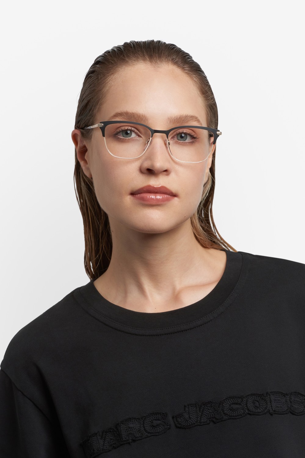 Brillen Marc Jacobs 870/G 110293 RHL farbe gold black 2 form cat-eye 