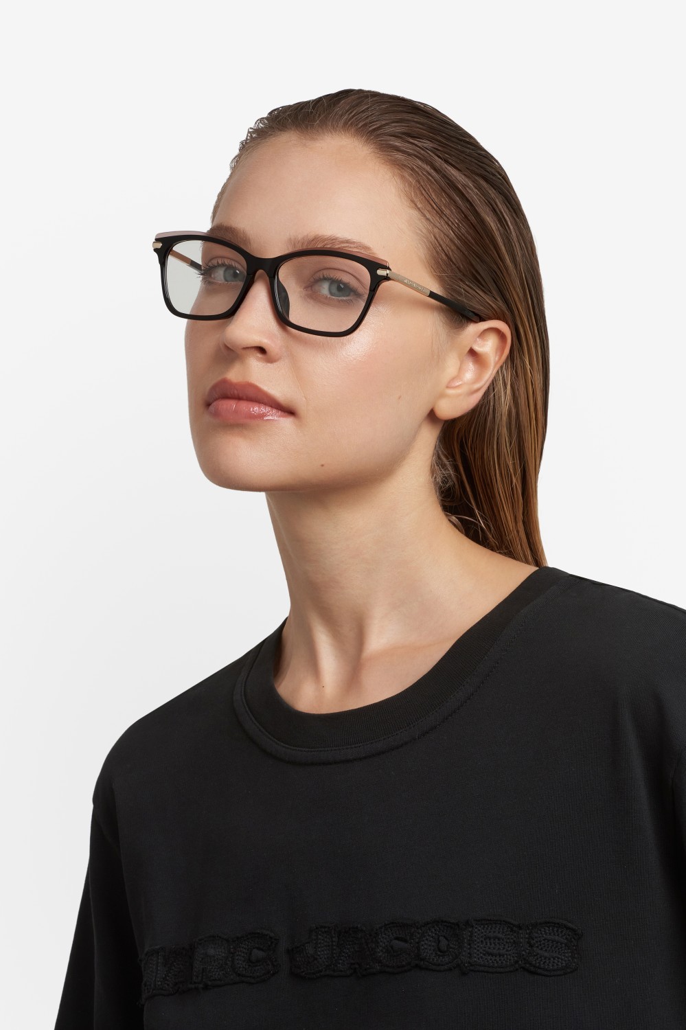 Occhiali da vista Marc Jacobs 872/G 110294 KDX colore black nude forma cat eye 