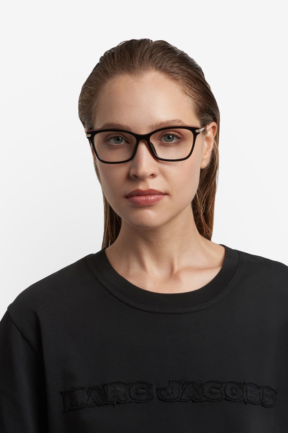 Occhiali da vista Marc Jacobs 872/G 110294 KDX colore black nude forma cat eye 