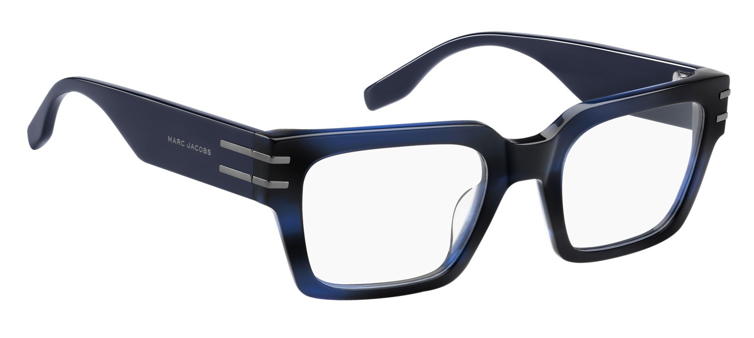 Eyeglasses Marc Jacobs 879 110295 38I color blue horn shape square 