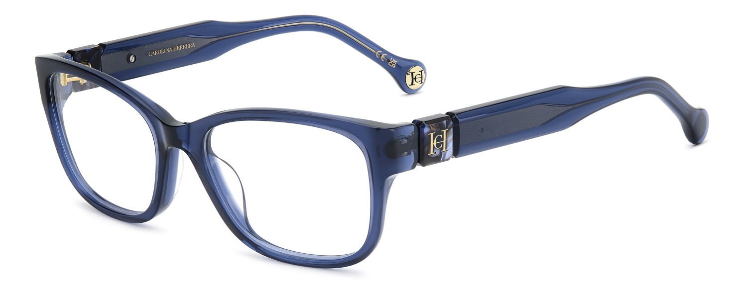 Eyeglasses Carolina Herrera Her 0329/G 110296 PJP color blue shape rectangle 