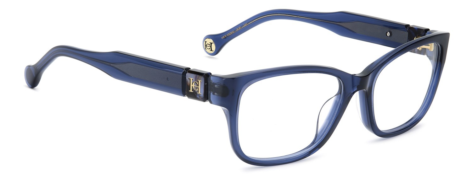 Eyeglasses Carolina Herrera Her 0329/G 110296 PJP color blue shape rectangle 