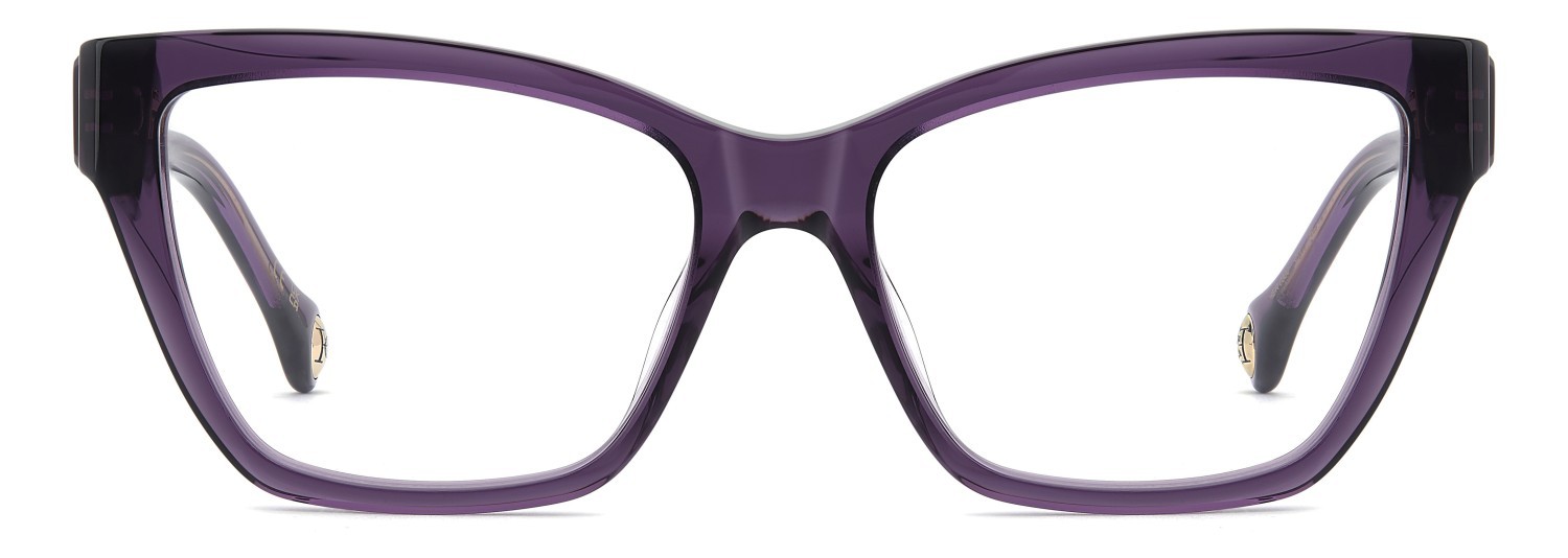 Eyeglasses Carolina Herrera Her 0330 110299 0T7 color plum shape cat eye 