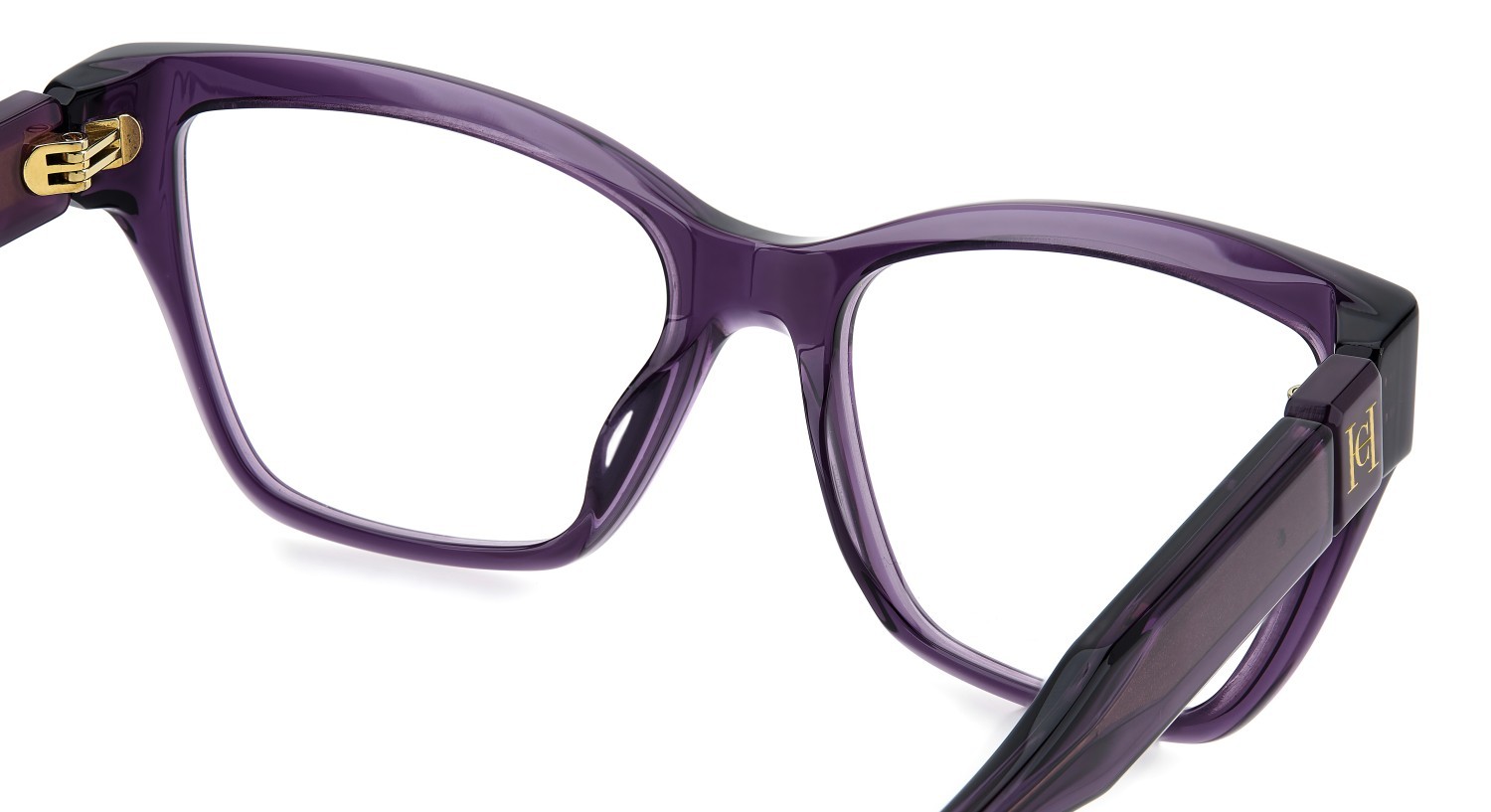 Eyeglasses Carolina Herrera Her 0330 110299 0T7 color plum shape cat eye 