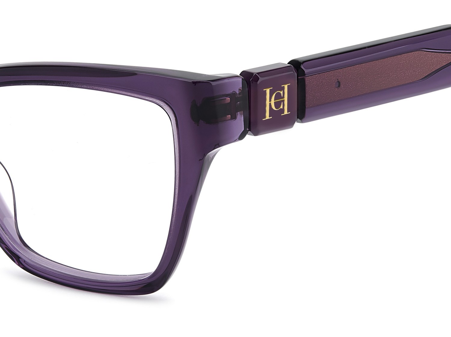 Eyeglasses Carolina Herrera Her 0330 110299 0T7 color plum shape cat eye 